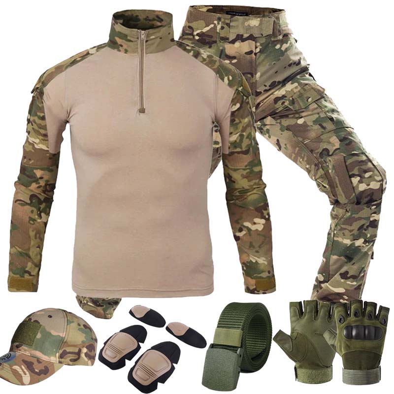 Medical Gloves - Costumes tactiques d'extérieur MC, uniforme MultiCam