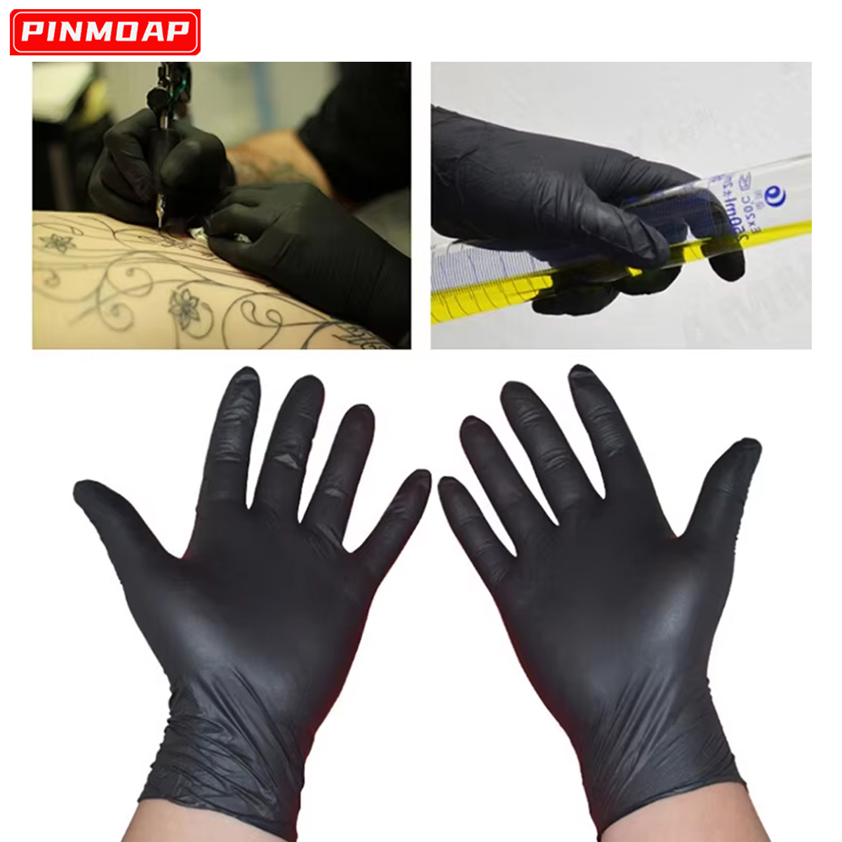 Medical Gloves - Gants de poulet noirs NitCarter, 10/50