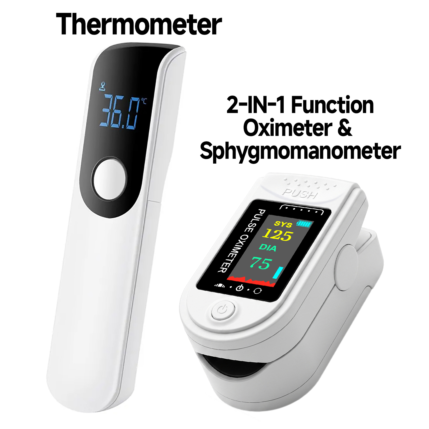 Pulse Oximeter - Mini thermomètre médical pour mesurer la