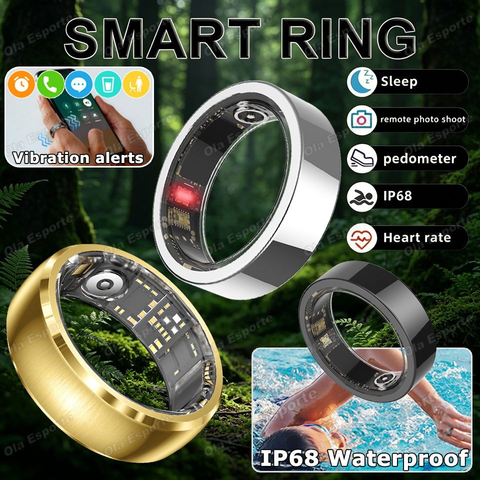 Blood Pressure Monitor - Bague Intelligente Améliorée avec Rappel par