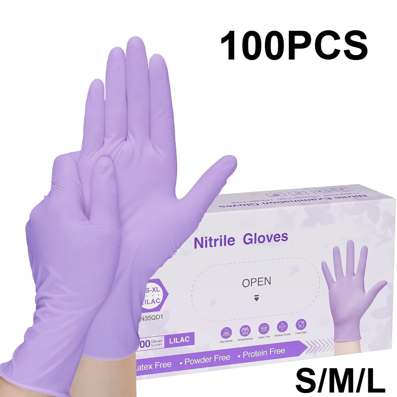Gants jetables en Nitrile viol - Medical Gloves avis et prix