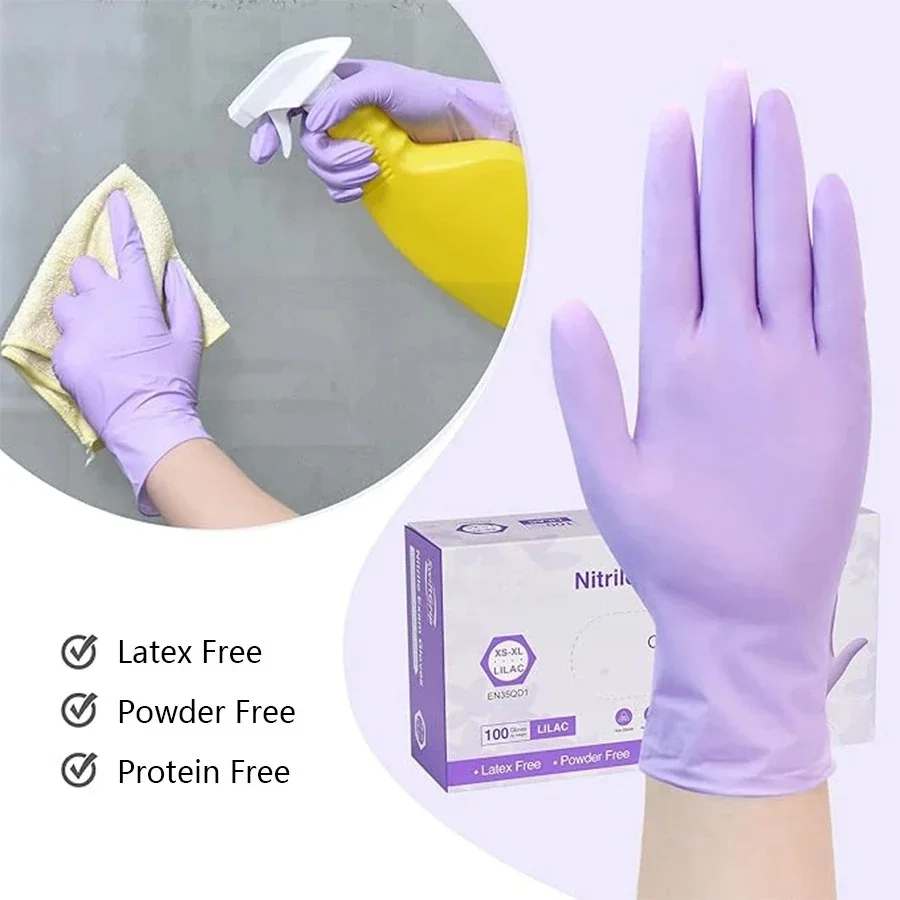 Gants jetables en Nitrile viol - Medical Gloves avis et prix